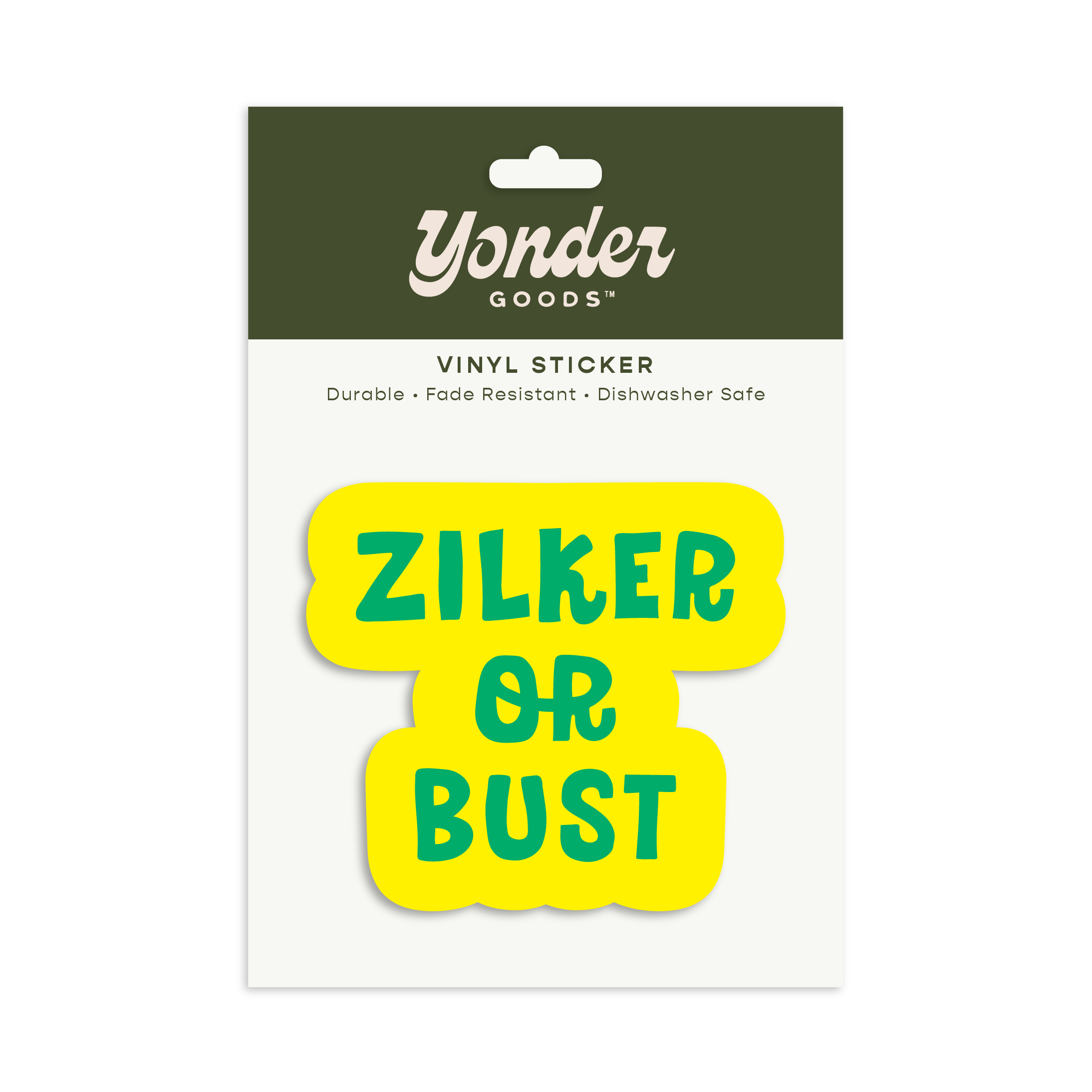 Zilker or Bust Sticker