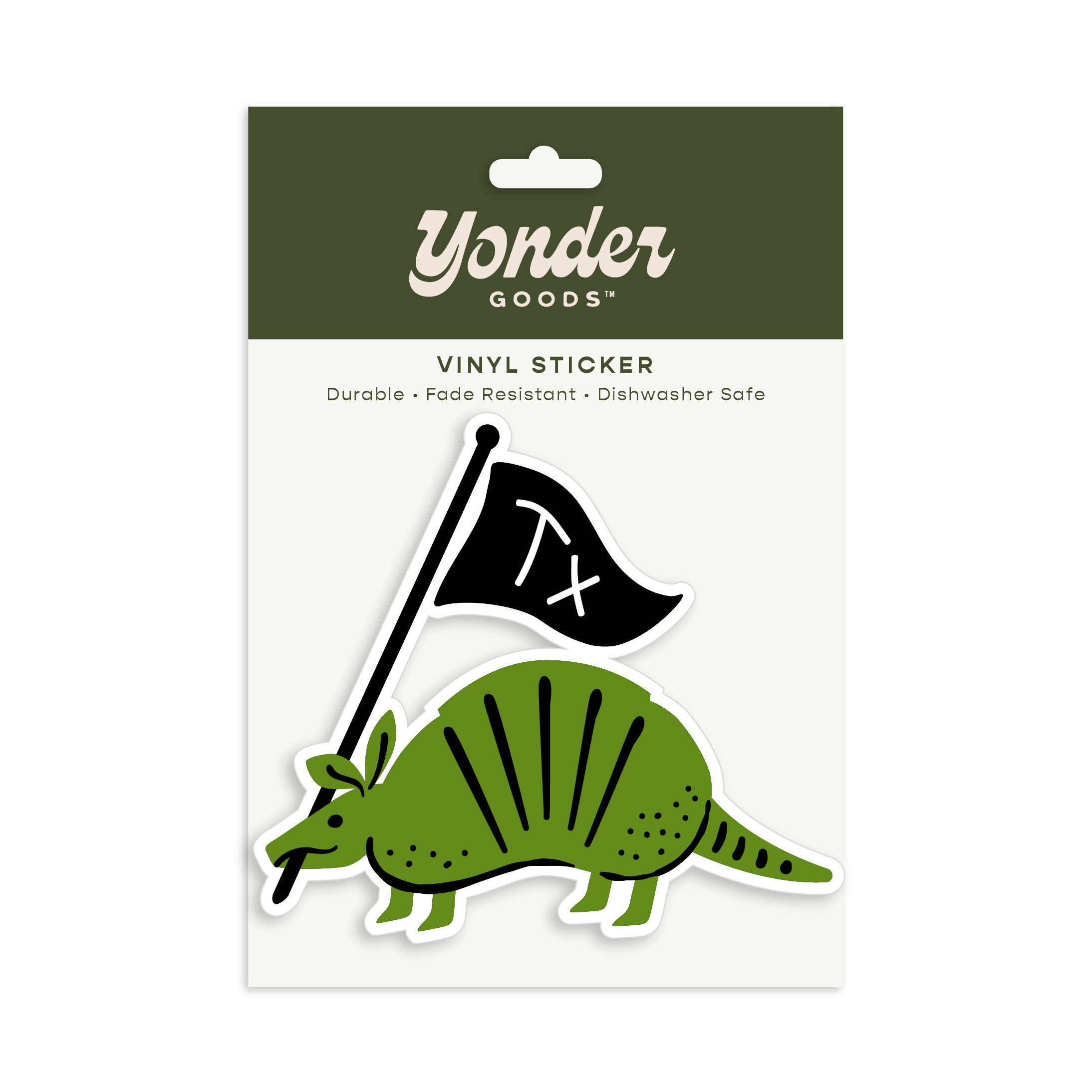 Texas Armadillo Sticker