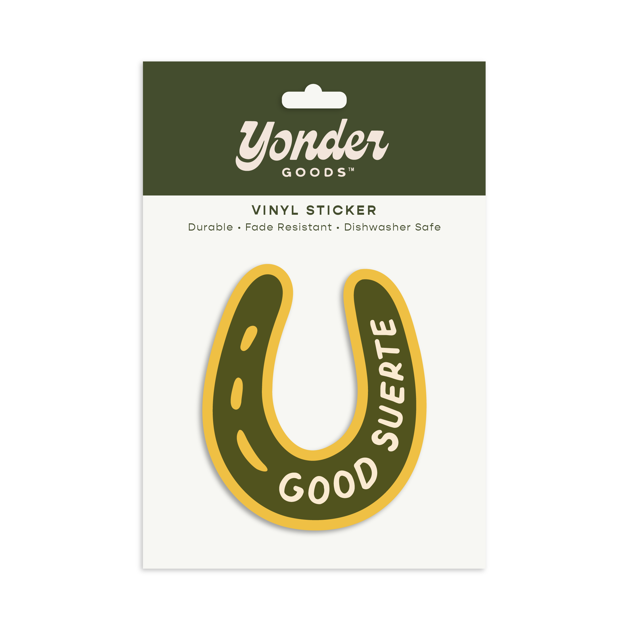 Horseshoe Sticker - Green
