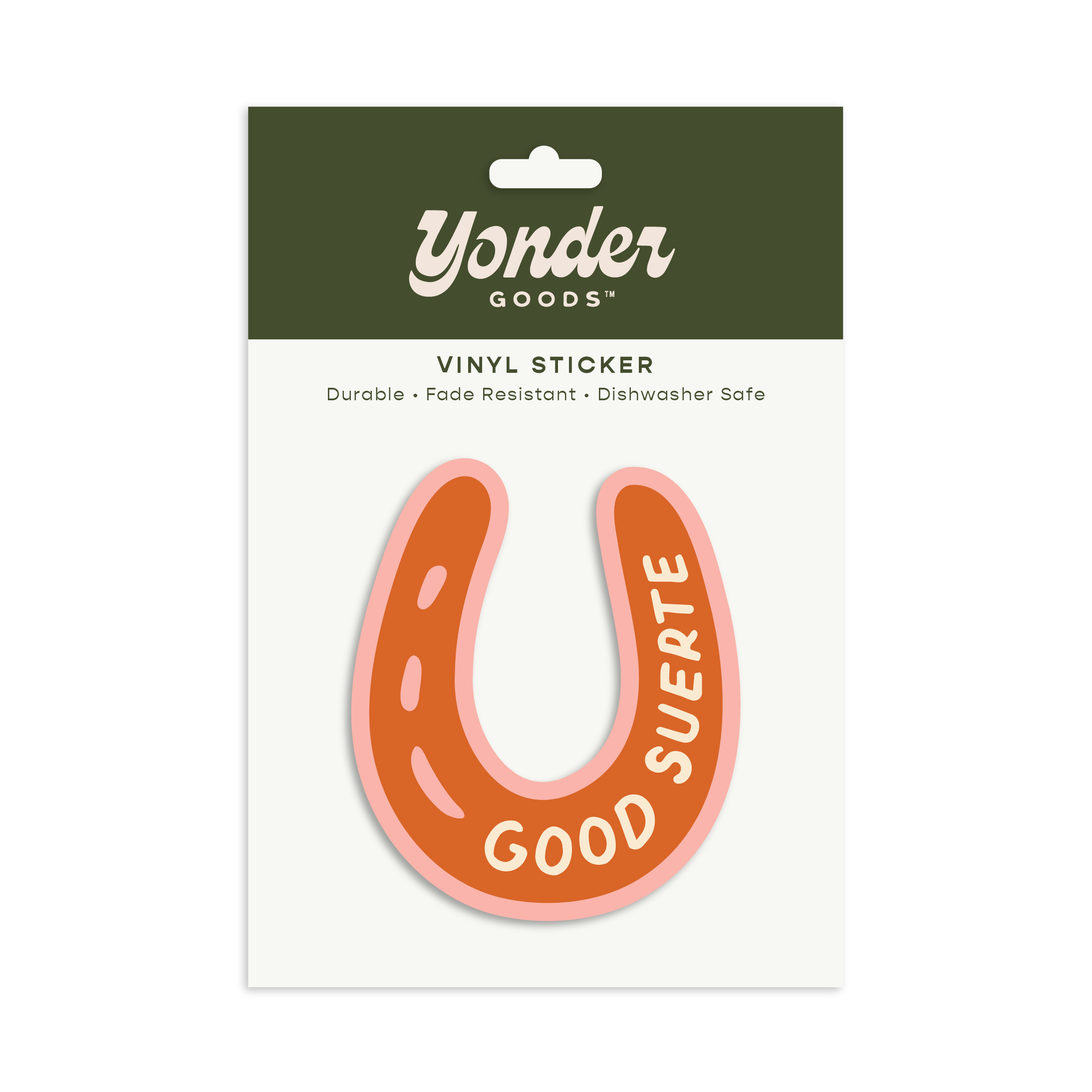 Horseshoe Sticker - Orange