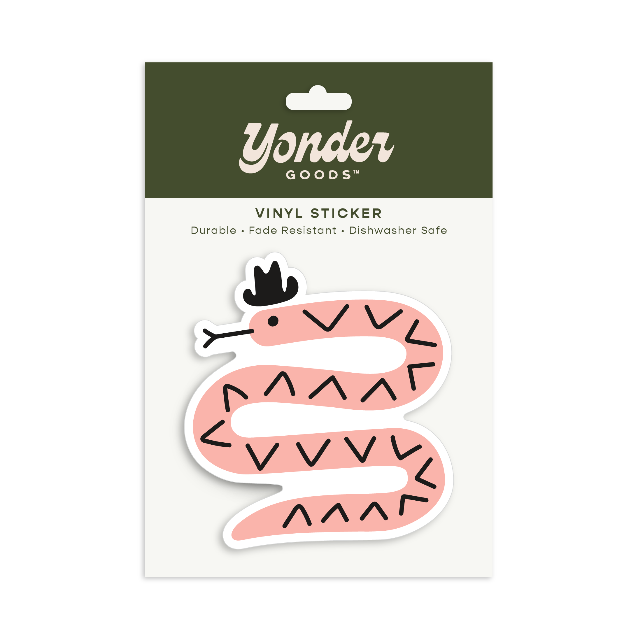 Snake Sticker - Pink