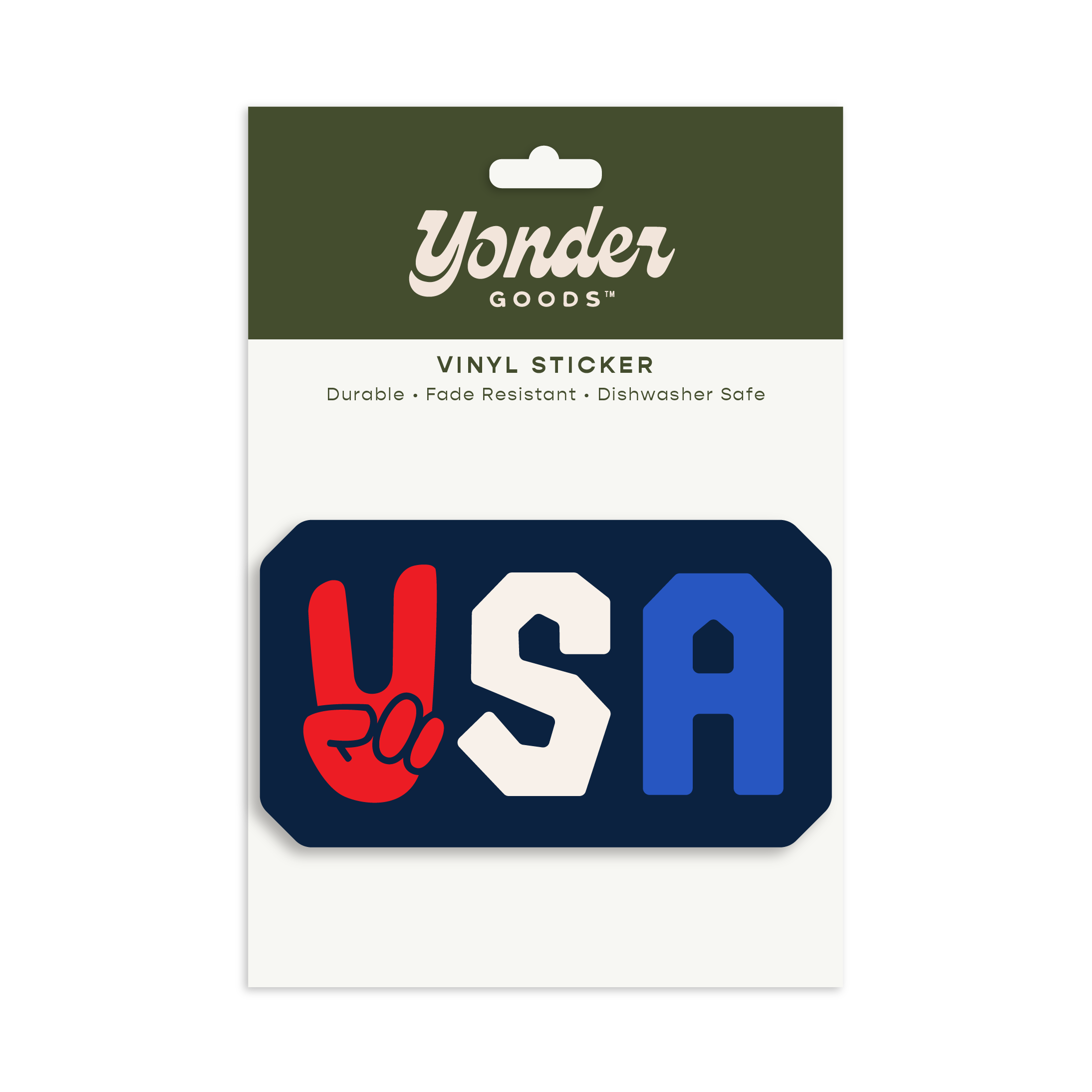 USA Peace Sticker / World Cup / Fourth of July Sticker